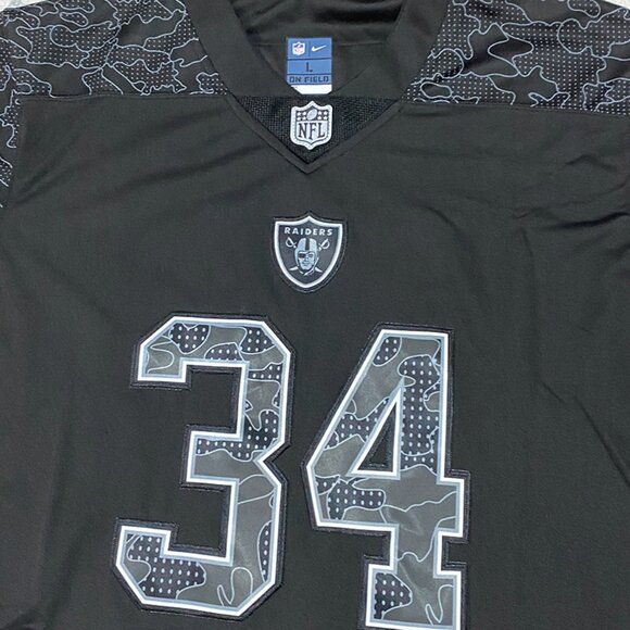 Nike Oakland Raiders Jackson No.34 Black Jersey - Picture 2 of 6